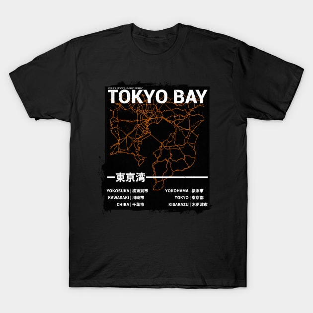 Urban Tokyo Bay Design T-Shirt by bestcoolshirts